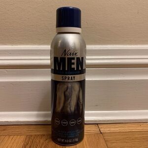 Nair Men's Hair Removal Spray, Back Chest Arms Legs 6.0oz NEW